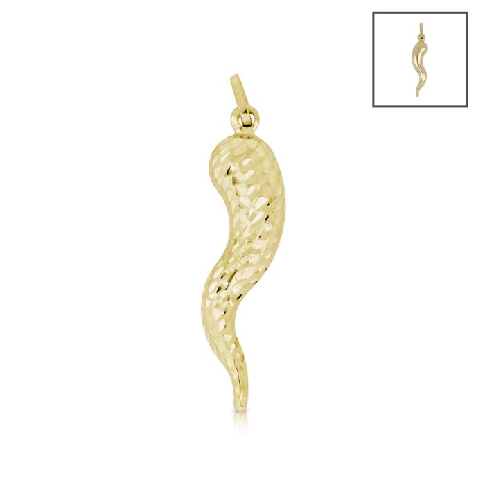 Pendente corno oro 18kt