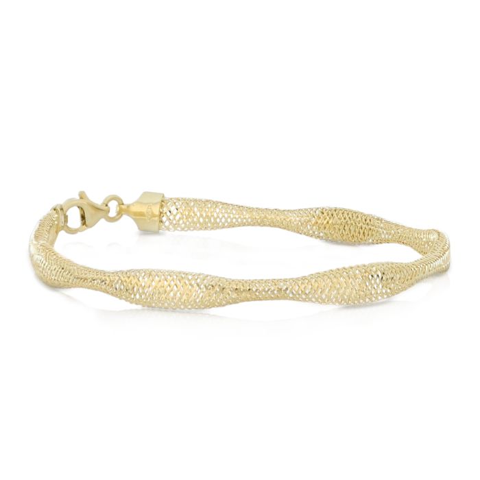 bracciale torchon oro 18 kt