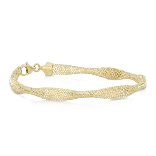 bracciale torchon oro 18 kt