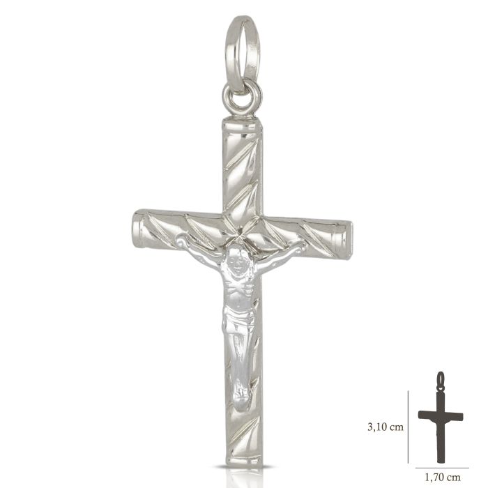 Pendente croce oro 18 kt