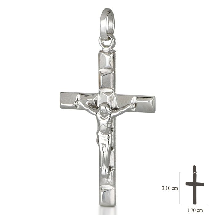 Pendente croce oro 18 kt