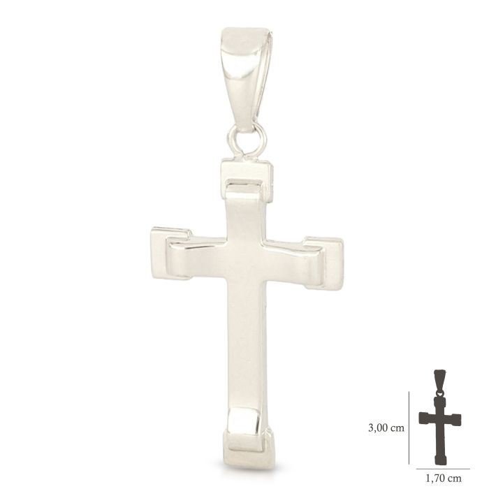 Pendente croce oro 18 kt