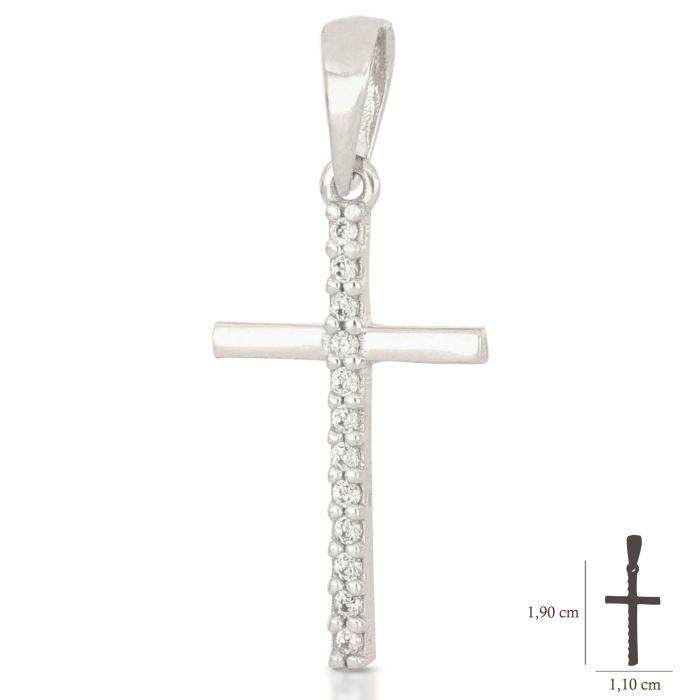 Pendente croce oro 18kt
