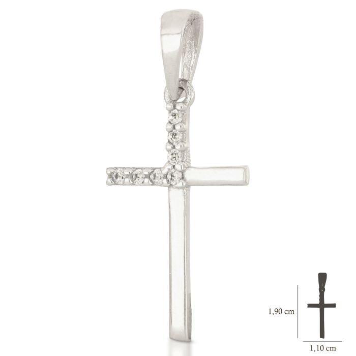 Pendente croce oro 18kt