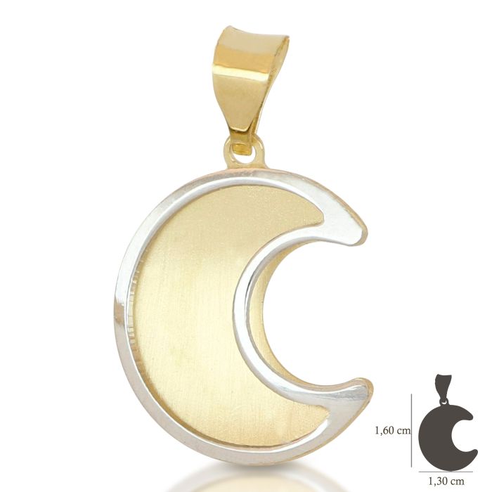 Pendente luna oro 18kt
