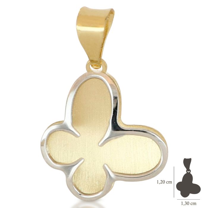Pendente farfalla oro 18kt