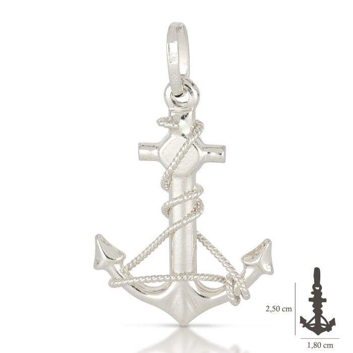 Pendente ancora oro 18kt