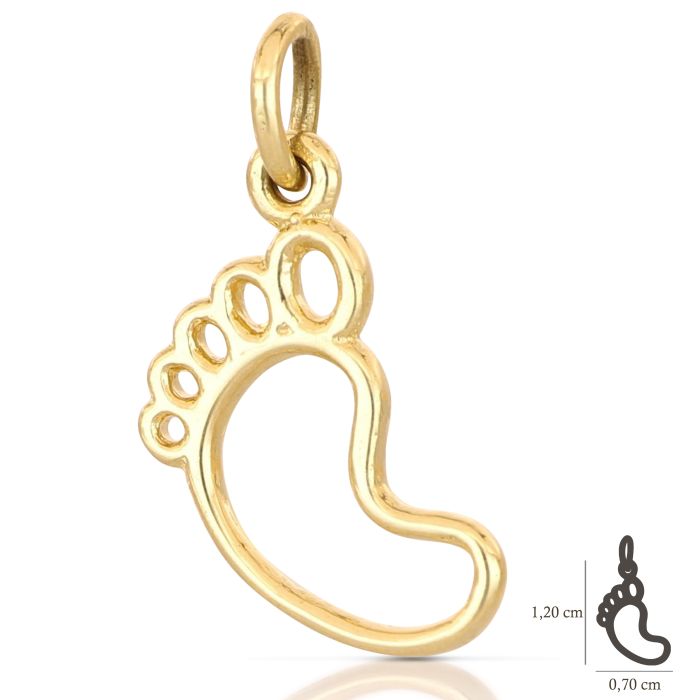Pendente piedino oro 18kt