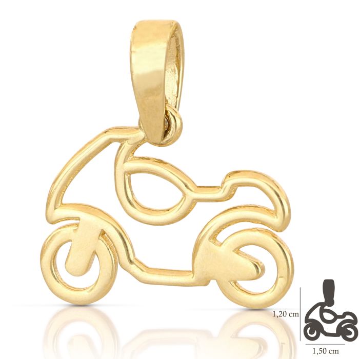 Pendente moto oro 18kt