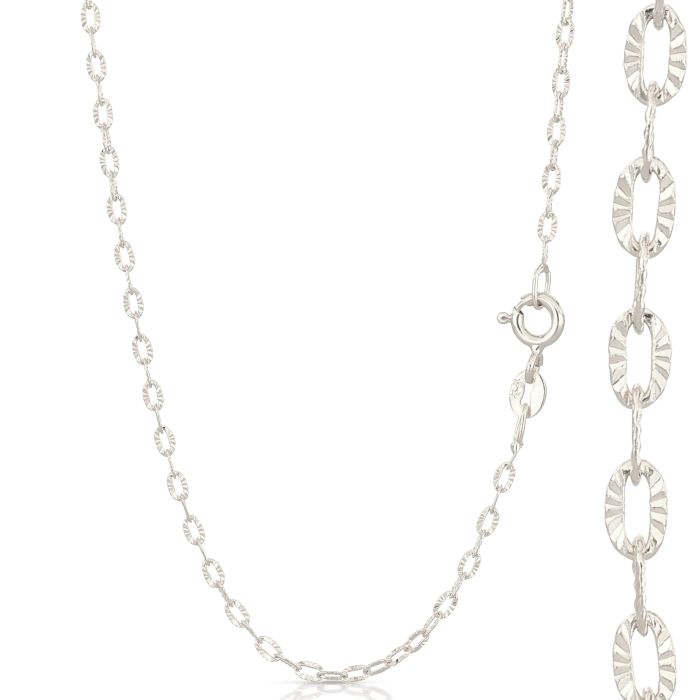 collana ovale diamantata oro 18kt