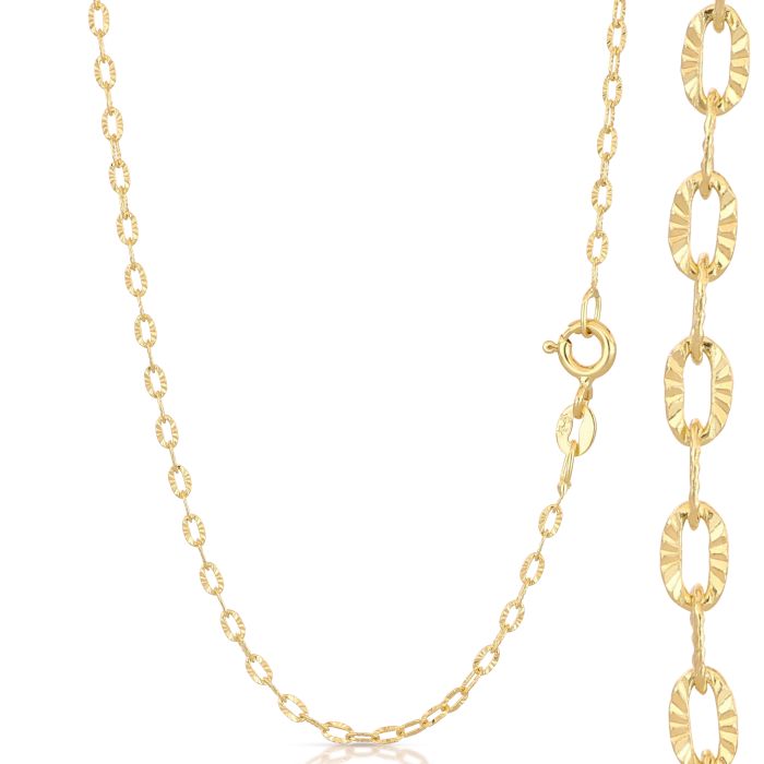 collana ovale diamantata oro 18kt