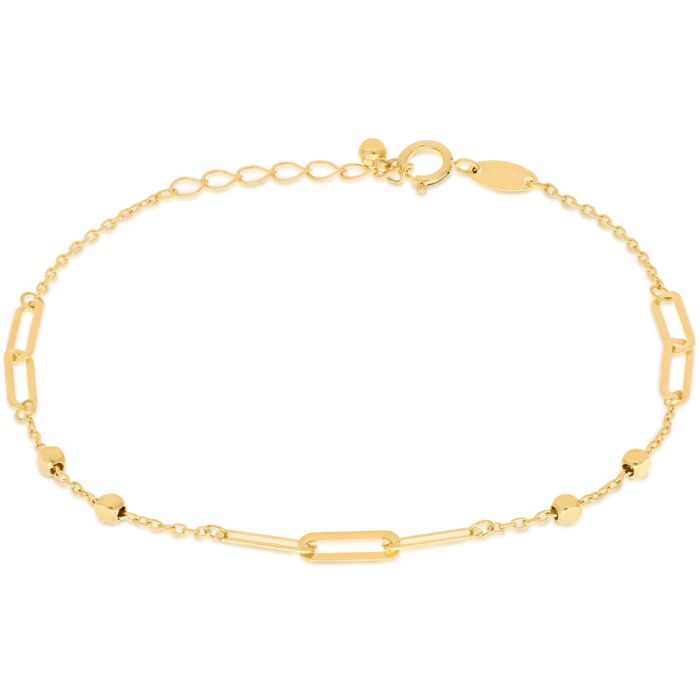 bracciale catena fantasia oro 18 kt