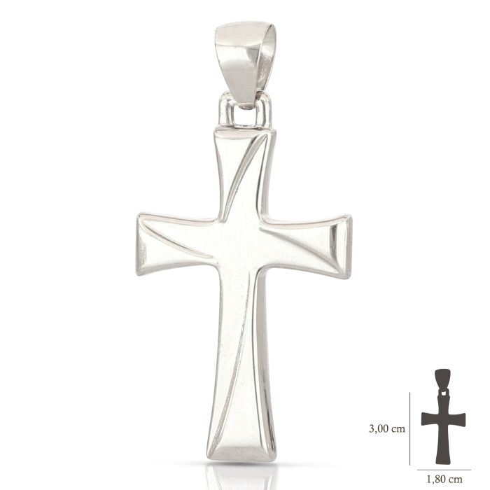 Pendente croce oro 18 kt