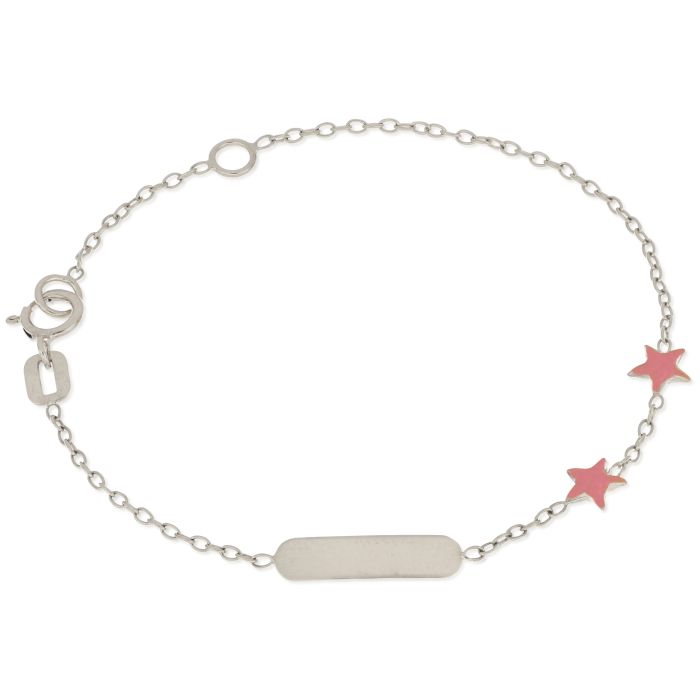 bracciale bimba targa personalizzabile oro 18kt