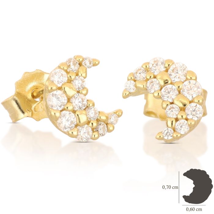 orecchini croce oro 18 kt