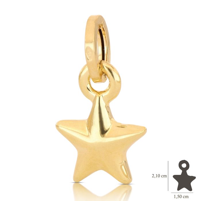 Pendente stella oro 18kt