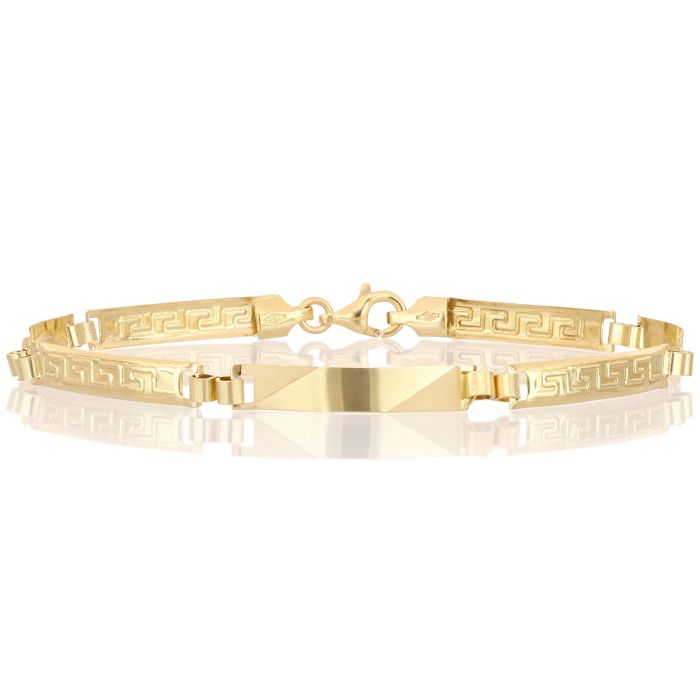 bracciale piastre oro 18 kt