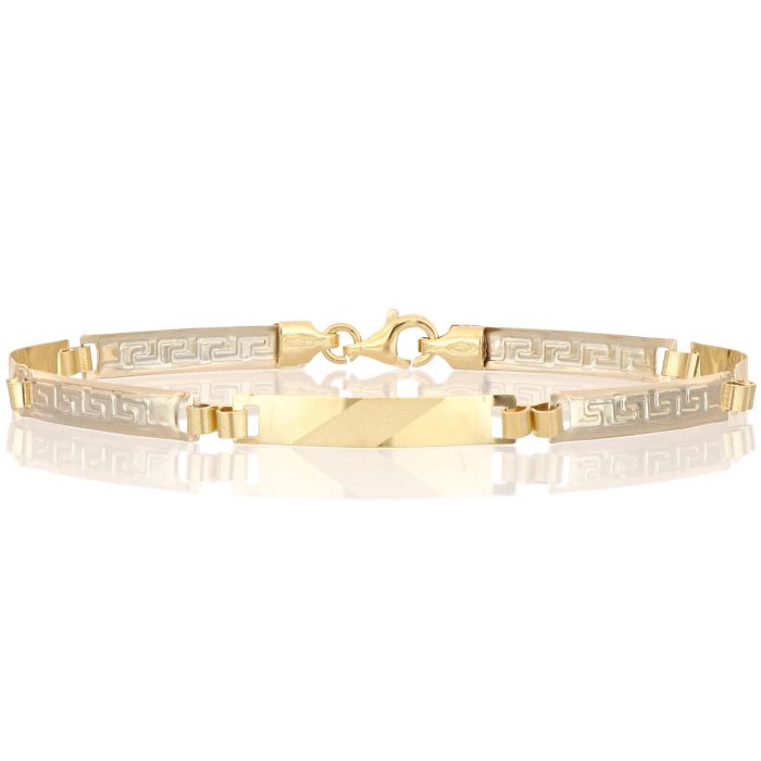bracciale piastre oro 18 kt