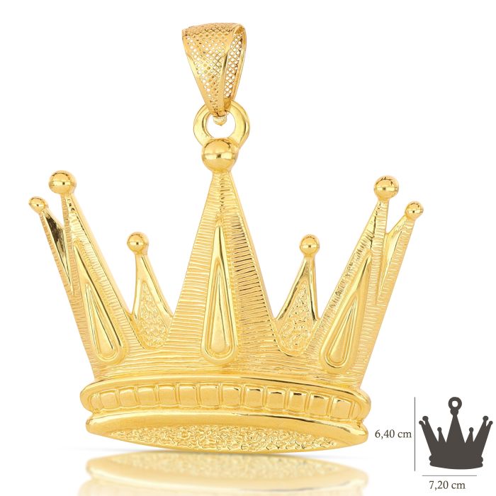 Pendente corona oro 18kt