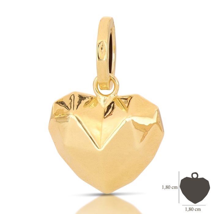 Pendente core oro 18kt