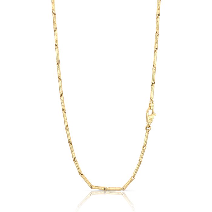 collana tubolare vuota oro 18kt