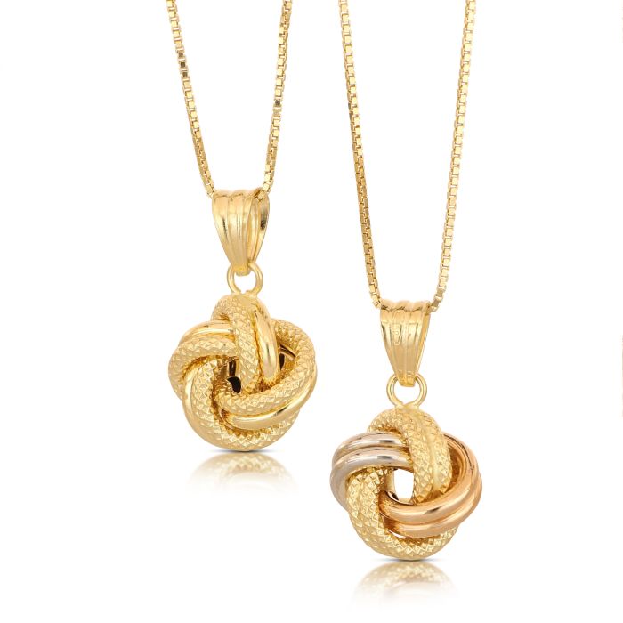 Pendente intreccio oro 18kt