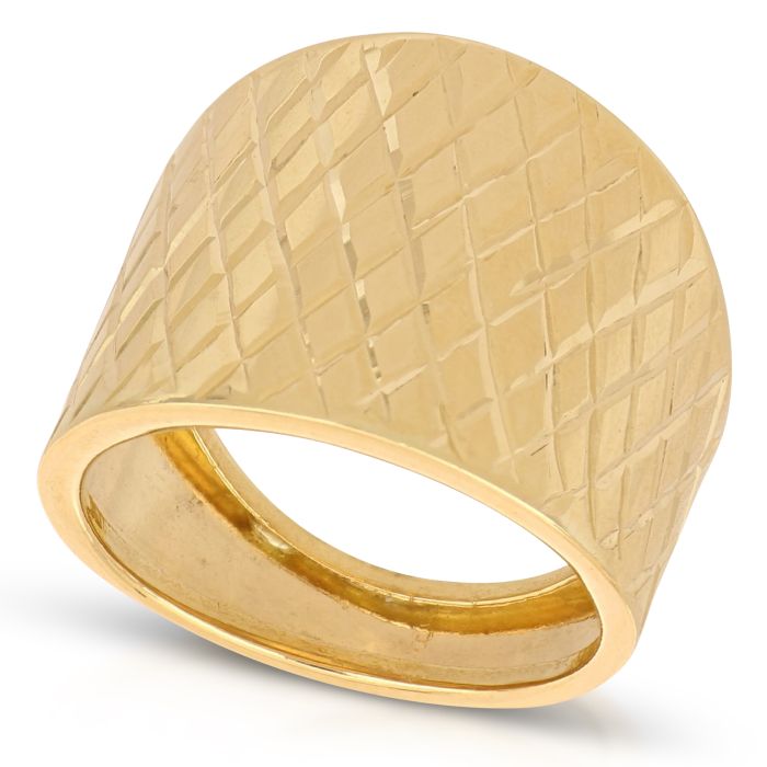 Anello giallo a fascia oro 18 kt