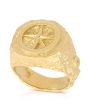 Anello con Rosa dei Venti oro 18 kt