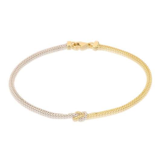 bracciale nodo legame oro 18 kt