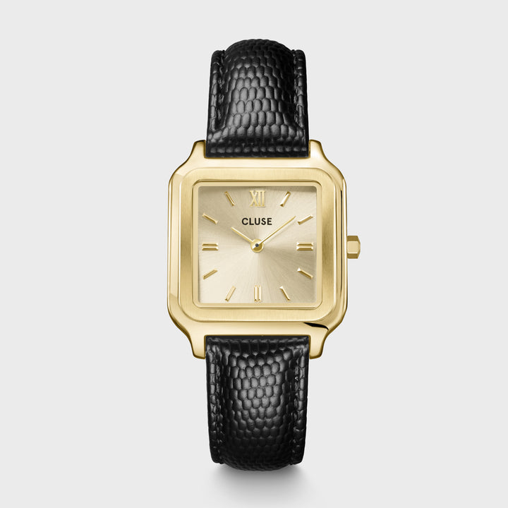 Orologio cluse quadrato gold