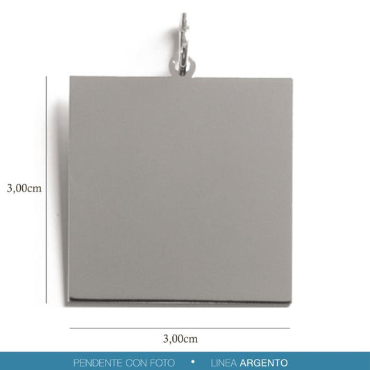 Pendente Medaglia Incisa Argento
