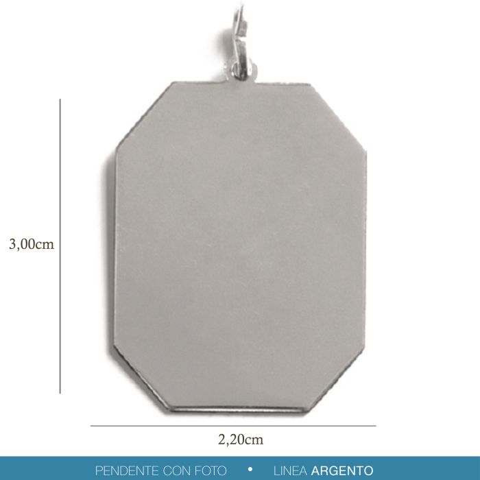 Pendente Medaglia Incisa Argento