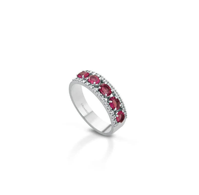 Anello Crusado con Rubini - Capo Verde - V5CPV1R