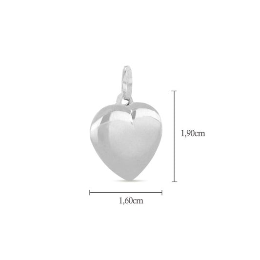 Pendente cuore oro 18kt