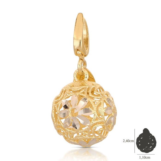 Pendente sfera oro 18kt