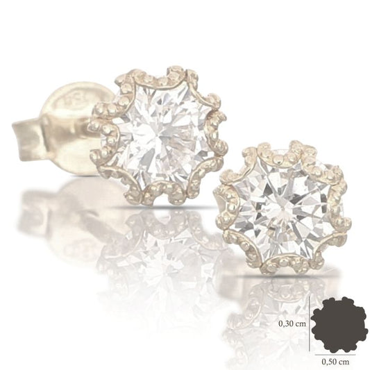 orecchini punti luce oro 18 kt