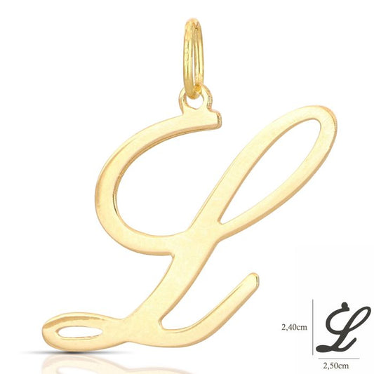 Pendente nome iniziale L oro 18kt