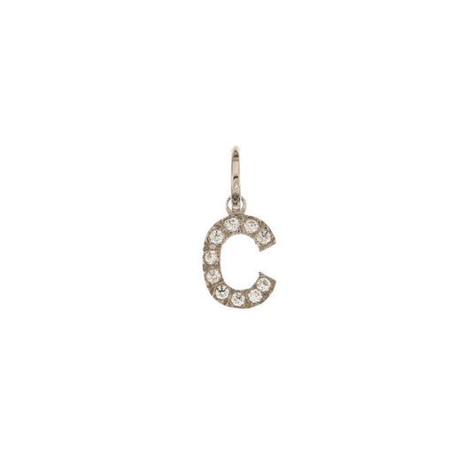 Pendente nome iniziale C oro 18kt