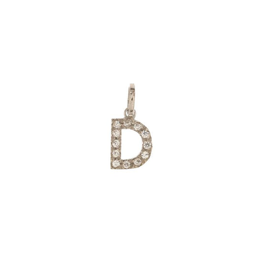 Pendente nome iniziale D oro 18kt
