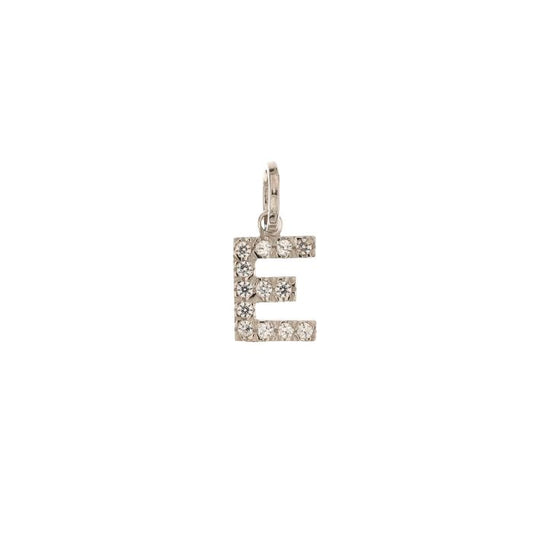 Pendente nome iniziale E oro 18kt