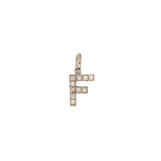 Pendente nome iniziale F oro 18kt