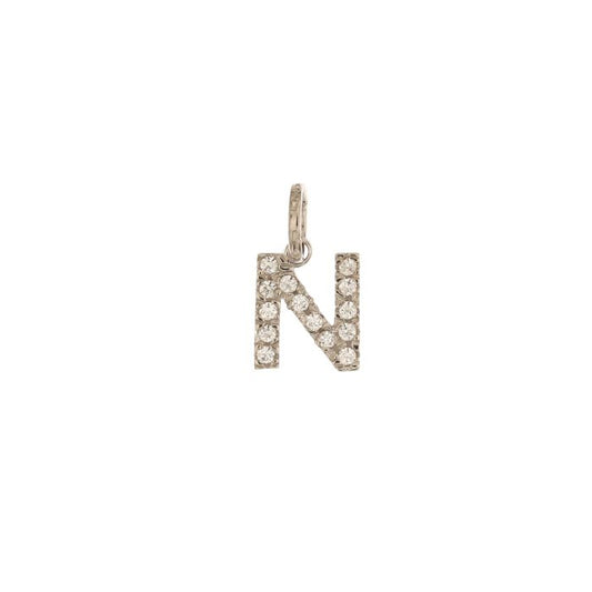 Pendente nome iniziale N oro 18kt