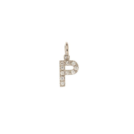 Pendente nome iniziale P oro 18kt
