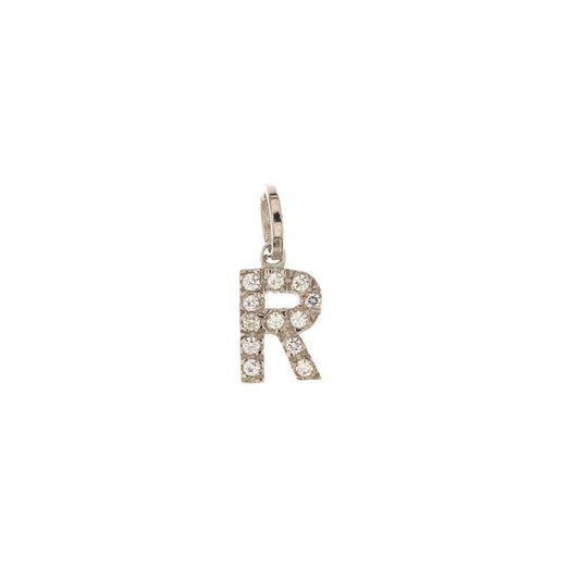 Pendente nome iniziale R oro 18kt