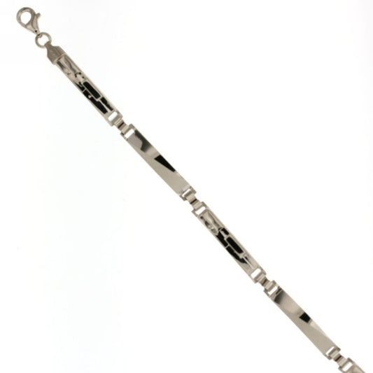bracciale piastre oro 18 kt