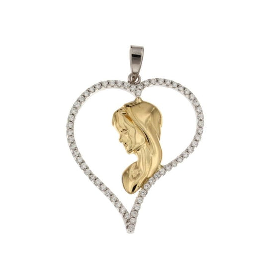 Pendente madonna oro 18kt