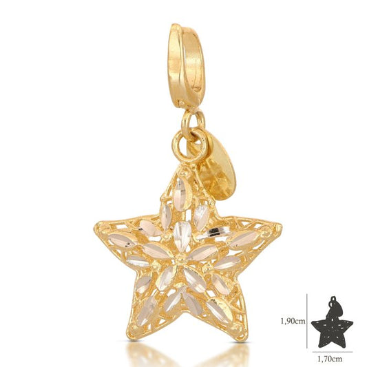 Pendente stella oro 18kt