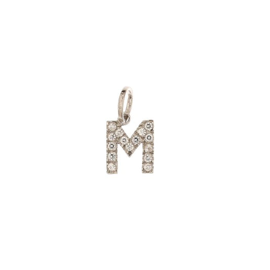 Pendente nome iniziale M oro 18kt