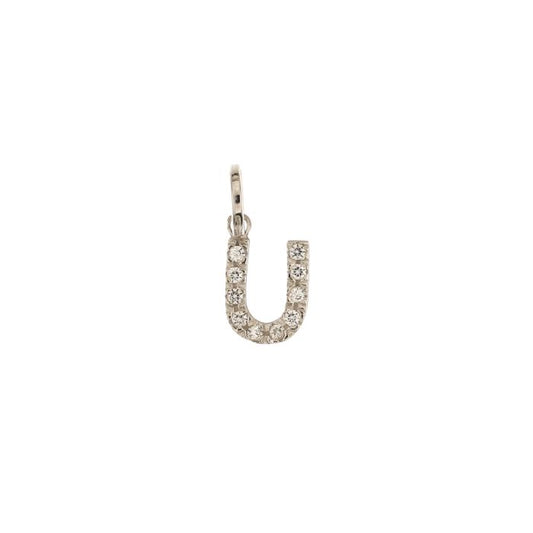 Pendente nome iniziale U oro 18kt