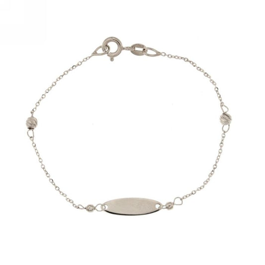 bracciale targa personalizzabile oro 18kt